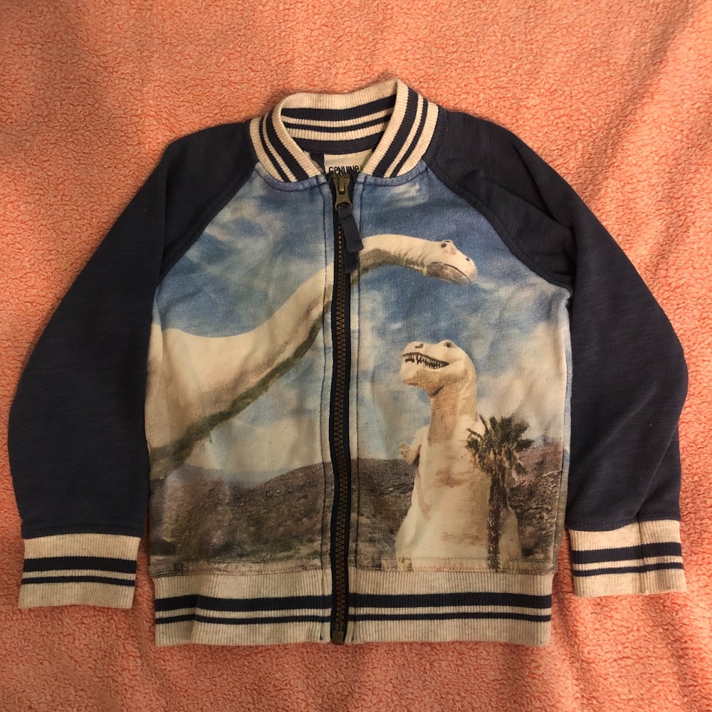 Toddler Dinosaur varsity jacket